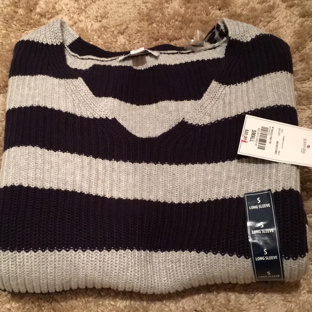 NWT St John’s bay striped longsleeve sweater S - Picture 4 of 6